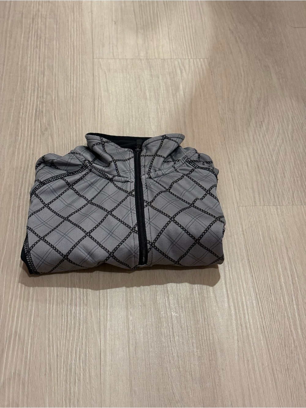 Gray Patterned Women’s Equestrian Riding Sun Shirt/Base Layer